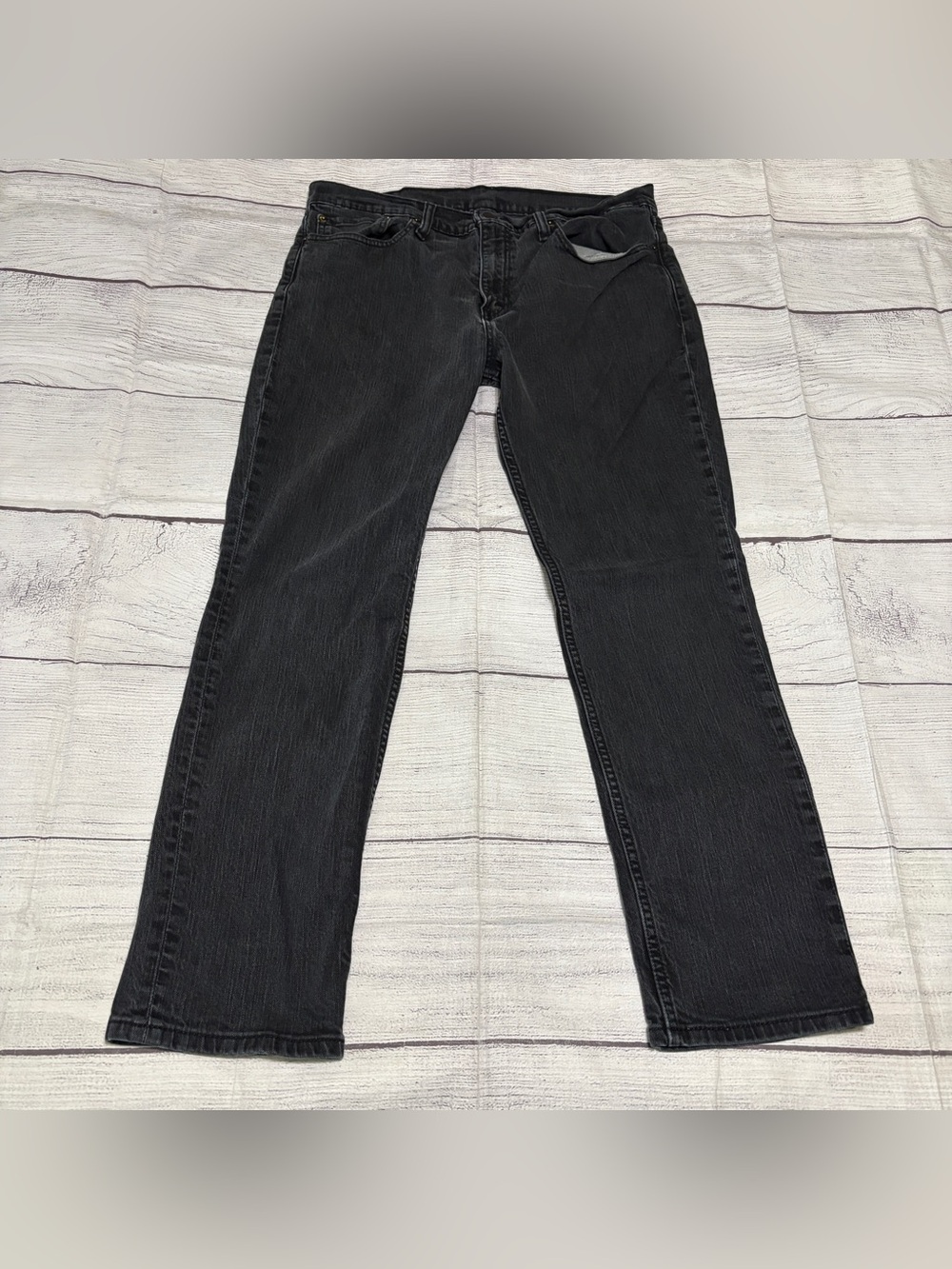 Levis 511 Slim Jeans Mens Size 36x30 Black Faded Denim Stretch PC9 04511-4406